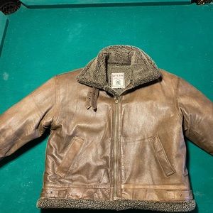 Wilda Genuine Leather Bomber Jacket